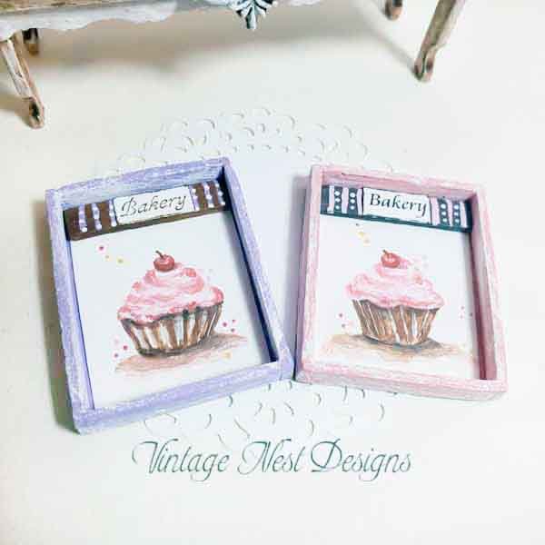Cupcakes No.39 Dollhouse Miniature Handmade image 1