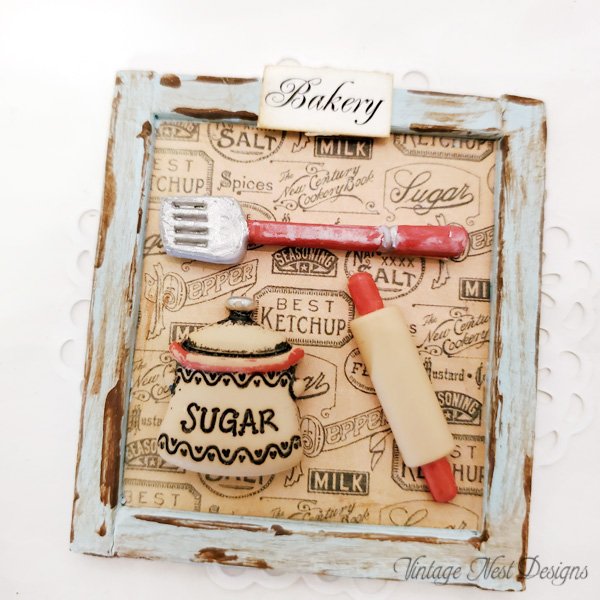 Bakery Sign No.6 Dollhouse Miniature Handmade image 2