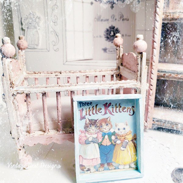 Three Little Kittens No.1:2 Dollhouse Miniature Handmade image 4