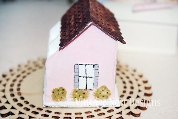 Putz Pink House No.9 Handmade Miniature image 6