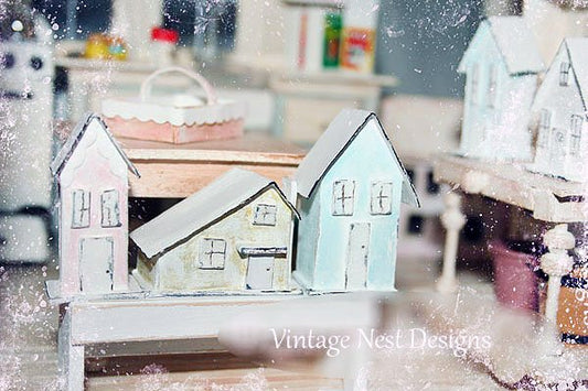 Putz Houses No.4 Handmade Miniatures image 0