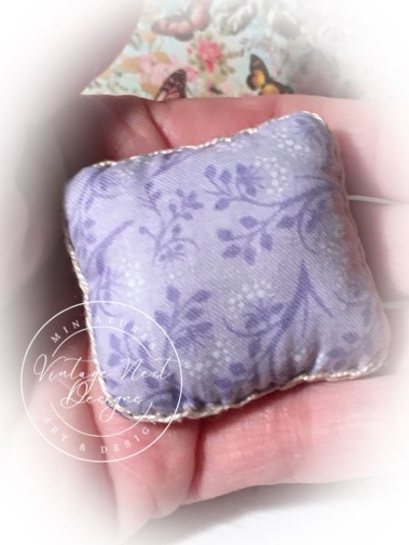 Pillow No.6 Dollhouse Miniature Handmade image 5