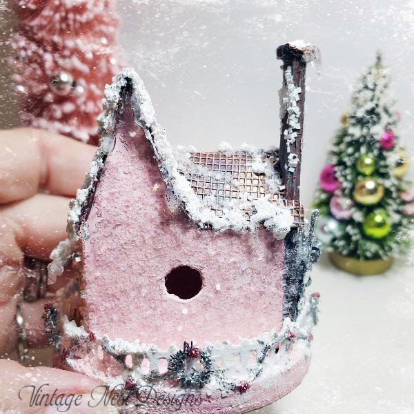 Putz Glitter Holiday House No.6 Handmade Miniature image 5