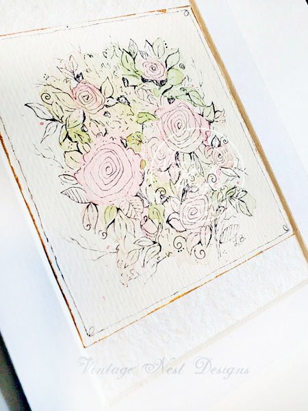Flowers No.7 Original Watercolor Painting image 2