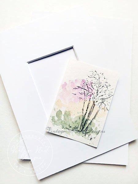 Trees No.1 Fine Art Original Watercolor Painting image 0