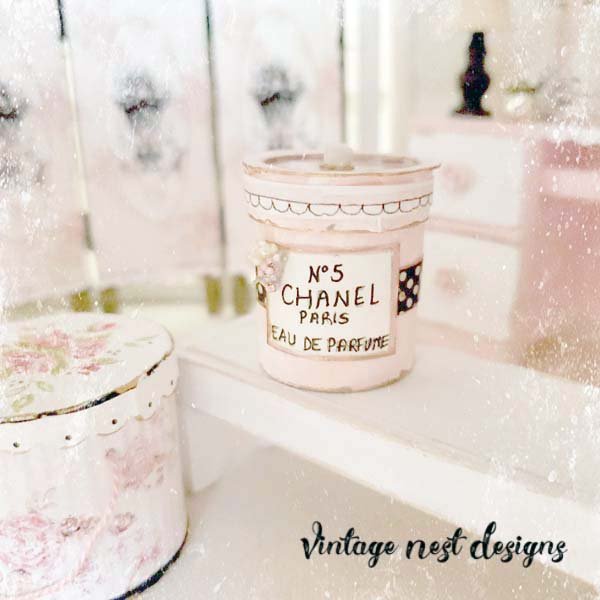 Box No.76 Chanel Dollhouse Miniature Handmade image 3