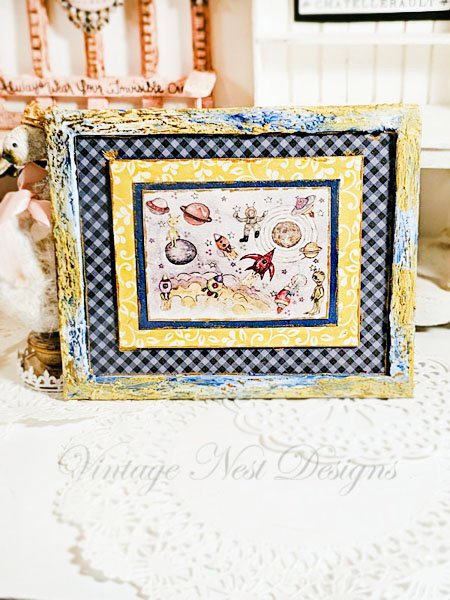 Sun Moon Stars Rocket Ship No.1:2 Dollhouse Miniature Handmade image 4
