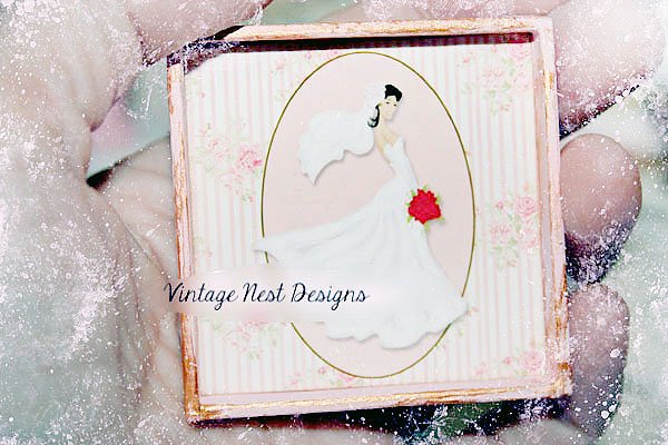 Wedding Bride No.1:1 Dollhouse Miniature Handmade image 1