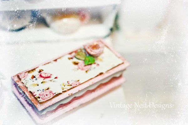 Box No.28 Dollhouse Miniature Handmade image 1