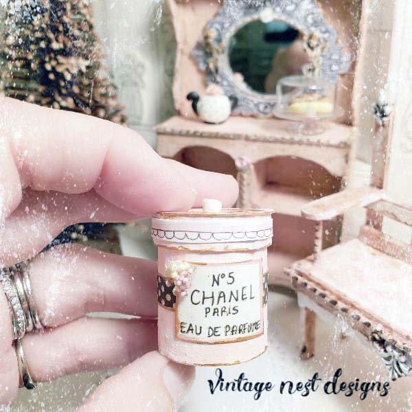 Box No.76 Chanel Dollhouse Miniature Handmade image 4