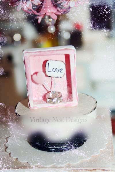Love Mini Box No.1 Dollhouse Miniature Handmade image 0