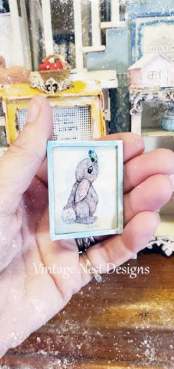 Bunny Butterfly No.1:1 Handmade Dollhouse Miniature image 2