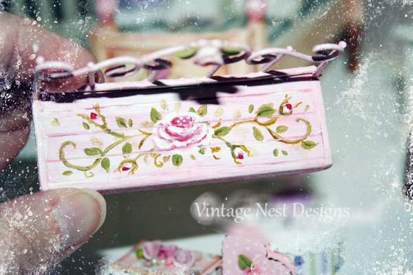 Metal & Wood Bench No.2 Dollhouse Miniature Handmade image 2