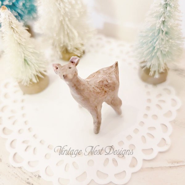 Deer No.3 Dollhouse Miniature Handmade image 0