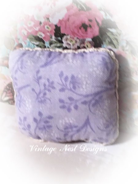 Pillow No.6 Dollhouse Miniature Handmade image 6