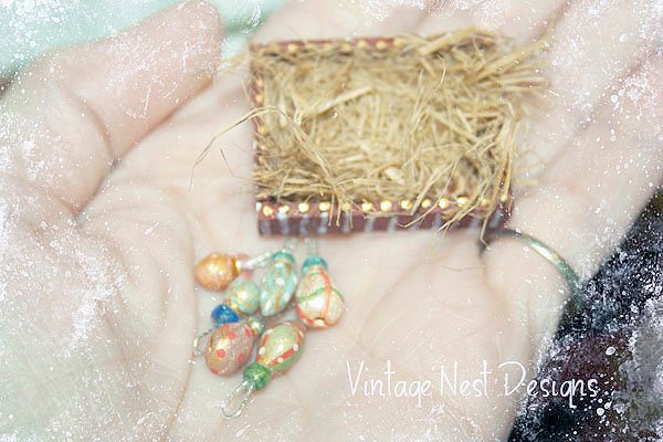 Mini Christmas Bulbs No.1 Dollhouse Miniature Handmade image 2