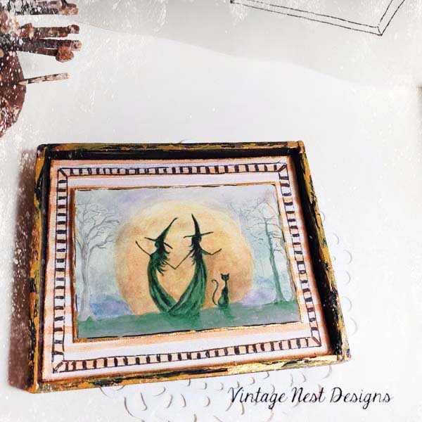 Dancing Witches No.1:1 Dollhouse Miniature Handmade image 5