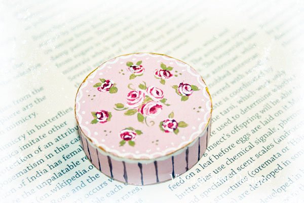Hat Box No.34 Dollhouse Miniature Handmade image 0