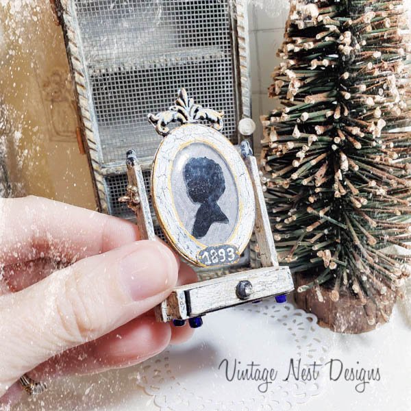 Vintage Child Silhouette No.1 Handmade Dollhouse Miniature image 5
