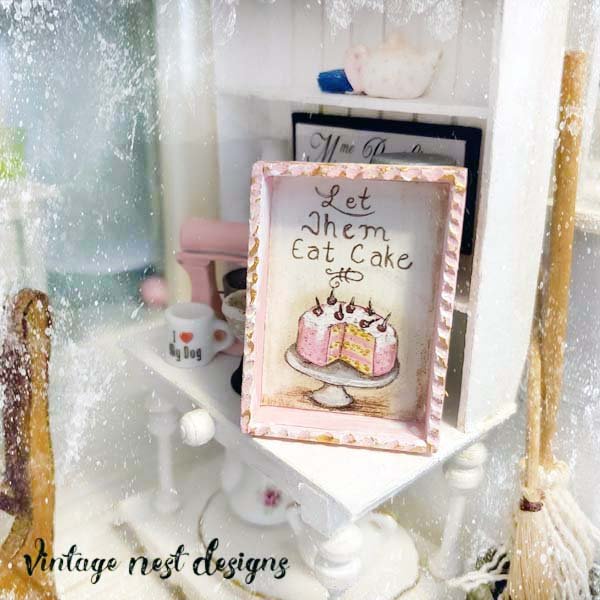 Let Them Eat Cake No.2:2 Dollhouse Miniature Handmade image 5