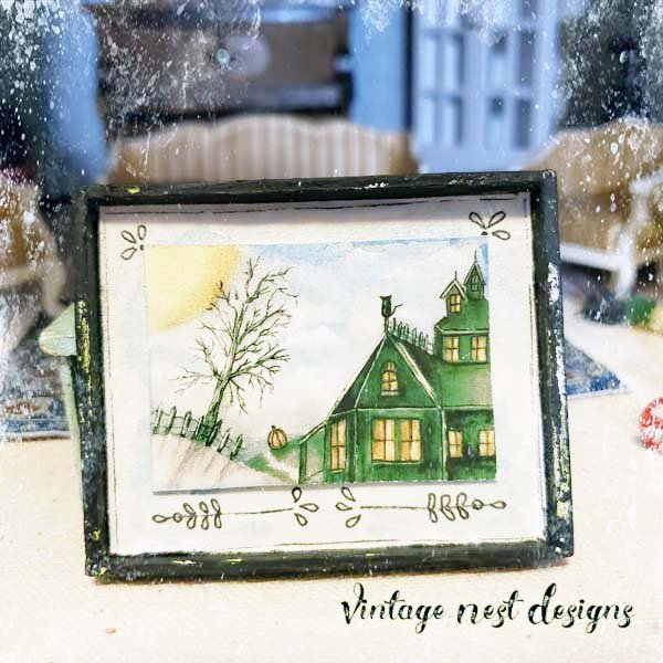 The Pumpkin & the Cat No.2:2 Dollhouse Miniature Handmade image 5