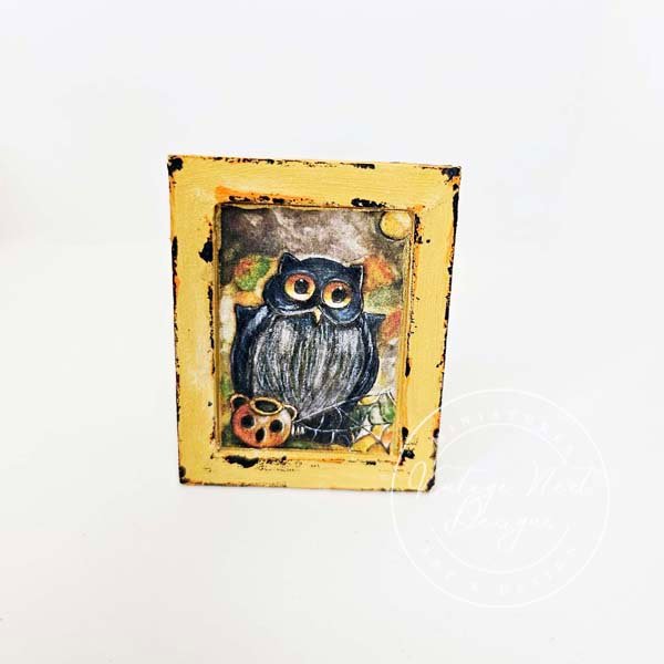 Halloween Owl No.4:4 Dollhouse Miniature Handmade image 3