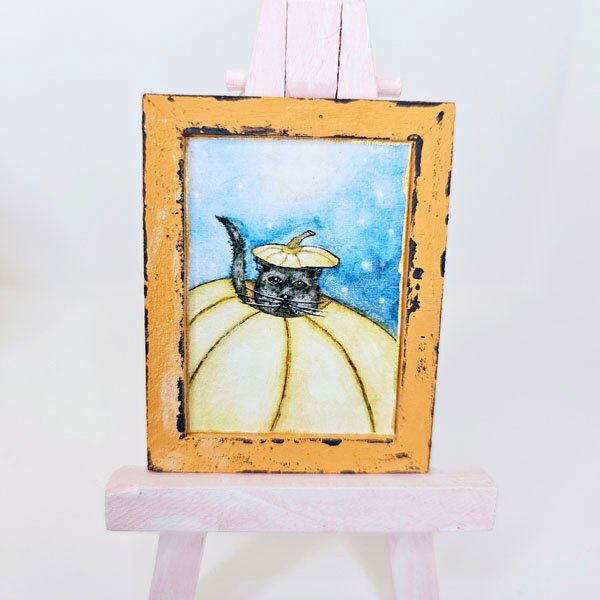 Pumpkins Kitty No.1:1 Dollouse Miniature image 4