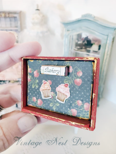 Bakery Sign No.1 Dollhouse Miniature Handmade image 4