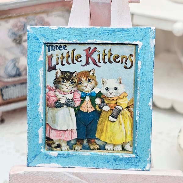 Three Little Kittens No.1:5 Dollhouse Miniature Handmade image 2