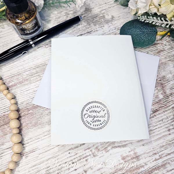 Thinking of You Card No.1 Greeting Blank Inside Handmade One of a Kind image 4
