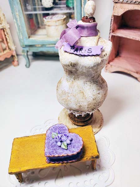 Valentine Sweetheart Box No.114 Dollhouse Miniature Handmade image 8