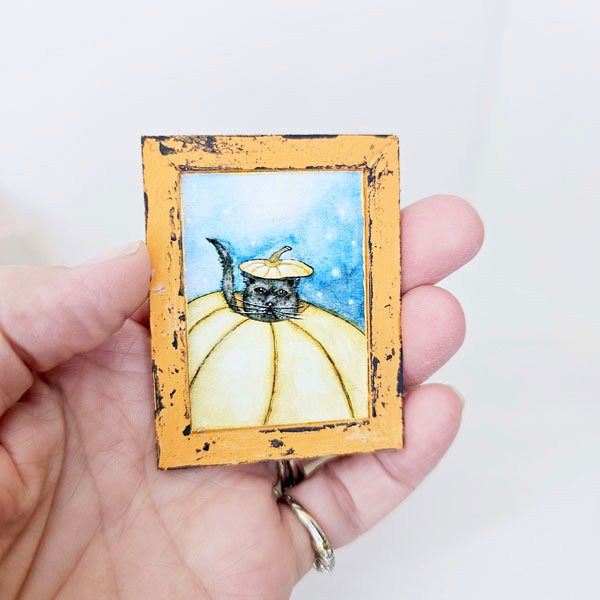 Pumpkins Kitty No.1:1 Dollouse Miniature image 5