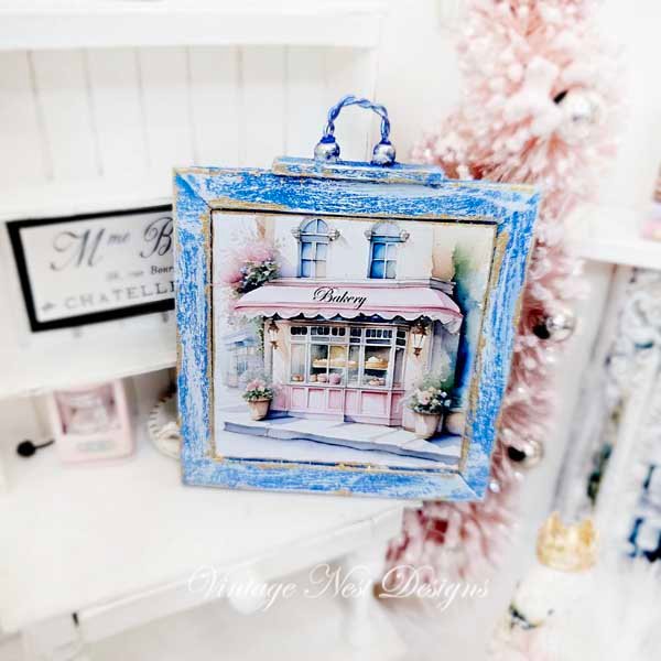Pink Bakery Shop No.1:1 Dollhouse Miniature Handmade image 0