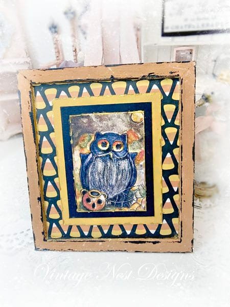 Halloween Owl No.4:5 Dollhouse Miniature image 1