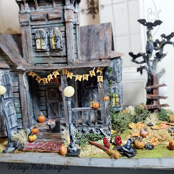 Haunted Halloween Dollhouse Mansion No.1 Handmade Miniature image 1