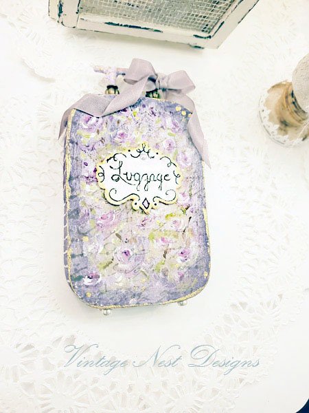 Luggage Suitcase No.54 Dollhouse Miniature Handmade for Dolls image 5