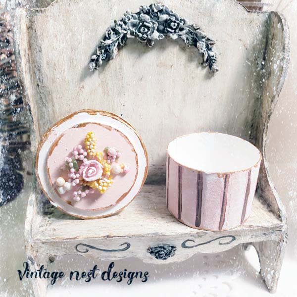 Box No.75 Dollhouse Miniature Handmade image 1