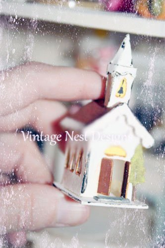 White Putz Church No.1 Handmade Miniature image 2