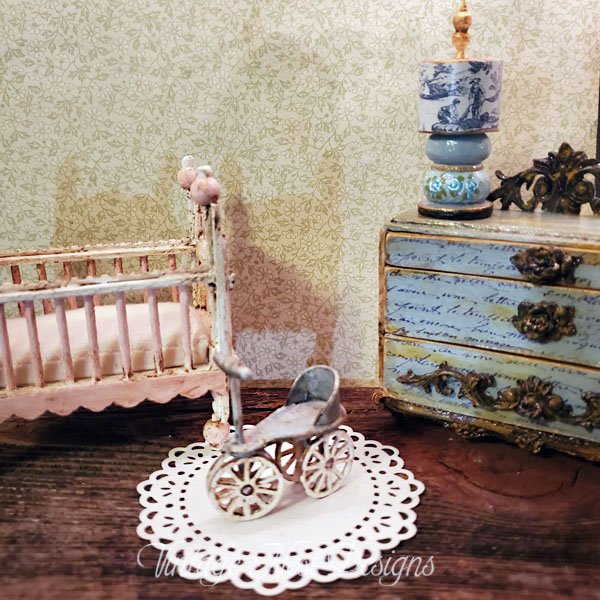 Scooter No.4 Wooden Toy Dollhouse Miniature Handmade image 2