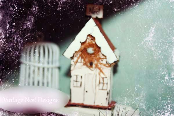 Bird Nest House No.8 Dollhouse Miniature Handmade image 1