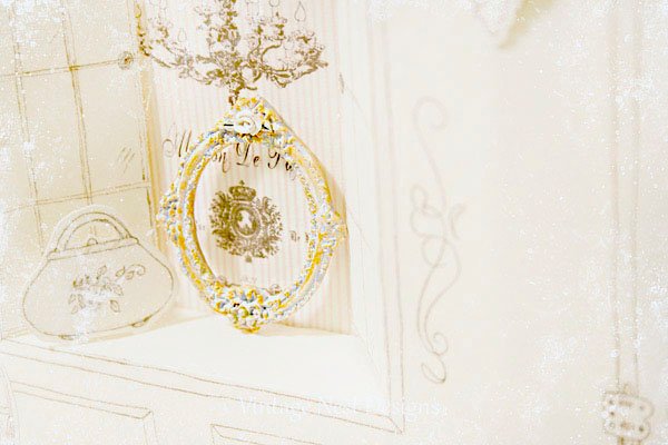 Frame No.5 Dollhouse Miniature Porcelain Handmade image 1