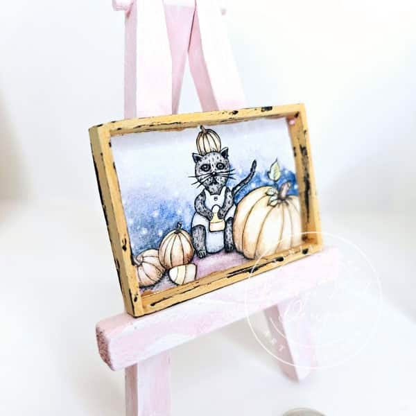 Candy Corn Kitty No.1:1 Dollhouse Miniature image 3