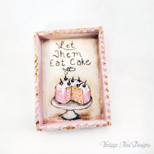 Let Them Eat Cake No.2:2 Dollhouse Miniature Handmade image 4