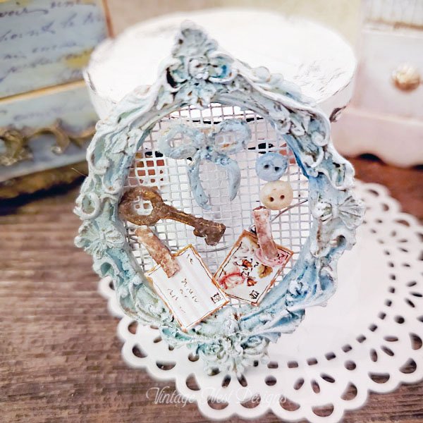 Frame Montage No.1 Dollhouse Miniature Handmade image 0
