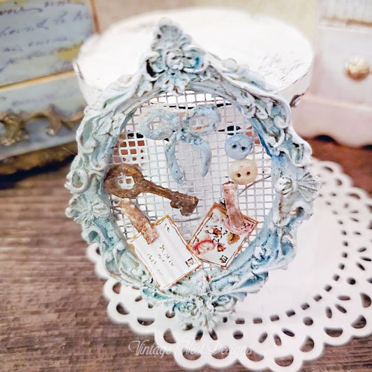 Frame Montage No.1 Dollhouse Miniature Handmade image 0