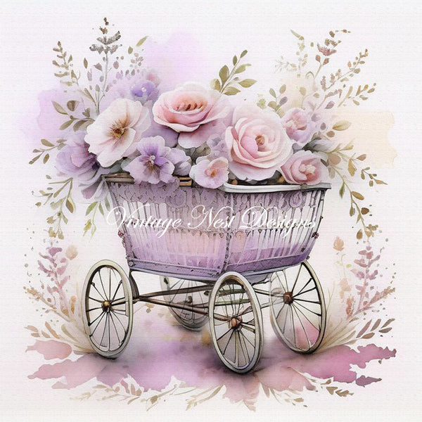 Digital Prints Vintage Baby Buggies No.1 Instant Download