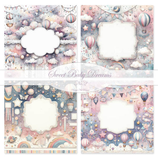 Digital Print Sweet Baby Dreams No.2 Illustration Instant Download